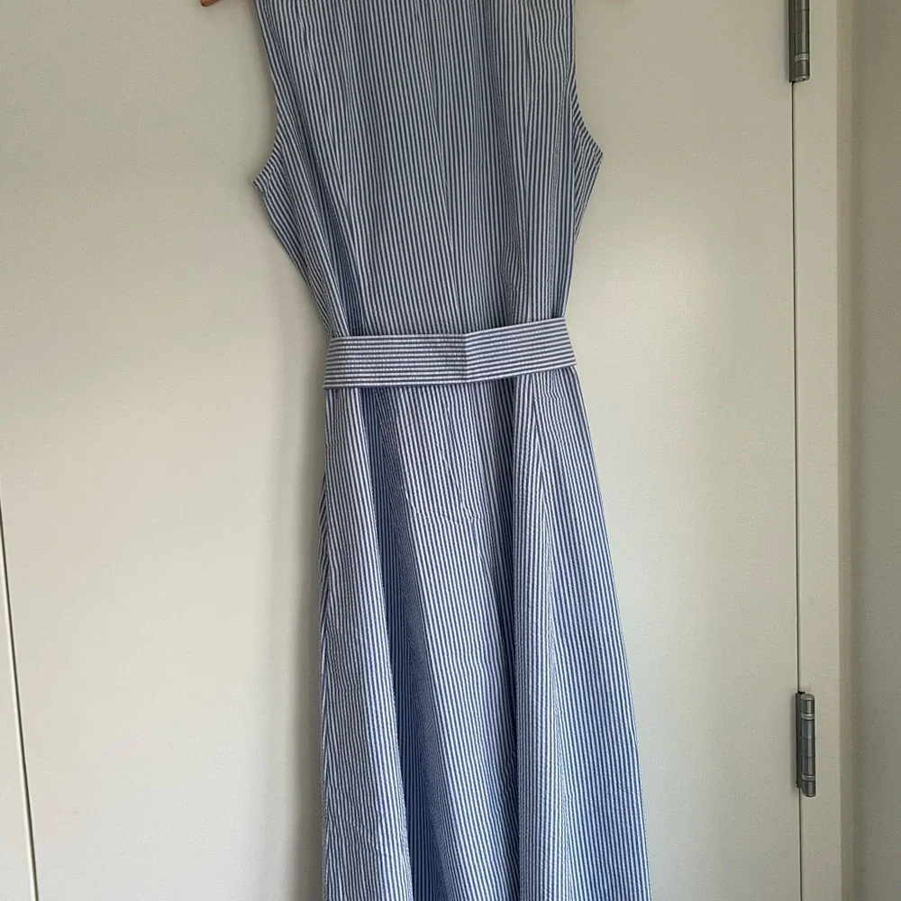Anne Klein “Diane” Seersucker Midi Shirt Dress - Picture 2 of 7